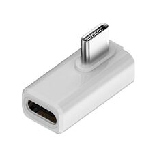 Adattatore USB4 2.0 Type-C da 240 W e 80 Gbps con funzionalità complete, modello: Mid Bend (bianco)
