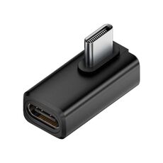 Adattatore USB4 2.0 Type-C da 240 W e 80 Gbps con funzionalità complete, modello: Mid Bend (nero)
