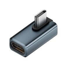 Adattatore USB4 2.0 Type-C da 240 W e 80 Gbps con funzionalità complete, modello: Mid Bend (grigio)
