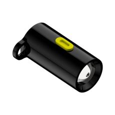Torcia elettrica portatile da esterno con porta di tipo C, potenza ultra bassa 210-230 lumen, modello: tipo C femmina (nero)