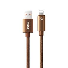 Cavo dati di ricarica rapida WK WDC-63i da 12 W USB a 8 pin, lunghezza: 1,2 m (marrone)