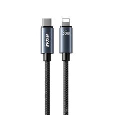 Cavo dati di ricarica rapida WK WDC-65 PD35W da tipo C a 8 pin, lunghezza: 1,2 m (nero)