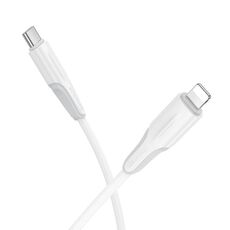 Borofone BX119 Nuovo cavo dati USB-C/Tipo-C a ricarica rapida PD27W a 8 pin, lunghezza: 1 m (bianco)