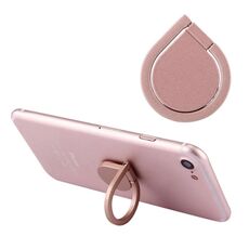 Supporto universale per telefono ad anello con rotazione a 360 gradi, Supporto universale per telefono ad anello con rotazione di 360 gradi con gocce d'acqua (oro rosa)