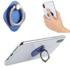 Supporto in metallo per telefono ad anello per iPad, iPhone, Galaxy, Huawei, Xiaomi, LG, HTC e altri smartphone (blu)