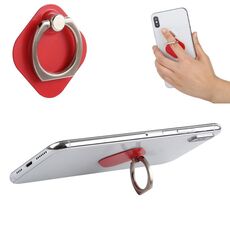 Supporto in metallo per telefono ad anello per iPad, iPhone, Galaxy, Huawei, Xiaomi, LG, HTC e altri smartphone (rosso)