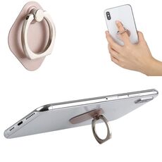 Supporto in metallo per telefono ad anello per iPad, iPhone, Galaxy, Huawei, Xiaomi, LG, HTC e altri smartphone (oro rosa)