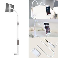 UBN-20 Staffa universale da tavolo per tablet / telefono cellulare / tablet girevole a tre stadi rotante a 360 gradi (grigia)