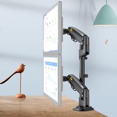NB H180 Tipo di colonna H180 Supporto per monitor Dual-Screen Desktop Rotating Sollevamento computer Monitor Base Beach Hanger (Nero)