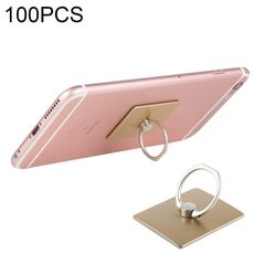 Supporto universale per telefono cellulare con anello da dito da 100 PC, Supporto per telefono cellulare universale con anello per dito da 100 pezzi (oro)