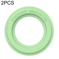 Autoadesivo anello magnetico in pelle PU Nillkin portatile in pelle PCS (verde)