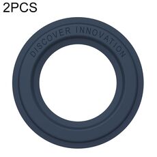 Autoadesivo ad anello magnetico in pelle PU Nillkin Portable 2 PCS (blu)