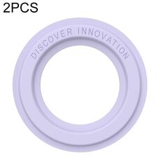 Autoadesivo anello magnetico in pelle portatile da 2 pezzi Nillkin portatile (viola)