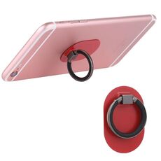 Piastra metallica adesiva universale per telefono Supporto per anello con impugnatura a rotazione di 360 gradi, Per iPhone, iPad, Samsung, altri smartphone e tablet (rosso)