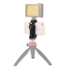 PULUZ Staffa di supporto per morsetto in metallo per telefono con ripresa verticale orizzontale girevole a 360 gradi, Per iPhone, Galaxy, Huawei, Xiaomi, Sony, HTC, Google e altri smartphone