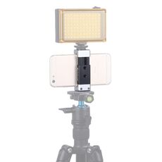 Pulluz Universal Telefono in lega di alluminio supporto supporto supporto con scarpa fredda per iPhone, Galaxy, Huawei, Xiaomi, Sony, HTC, Google e altri smartphone