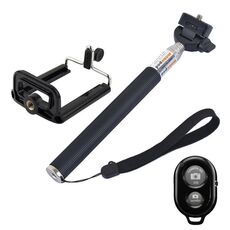 YKD-121 allungabile Selfie Selfie monopiede con otturatore a distanza Bluetooth + set di clip set per telefono cellulare
