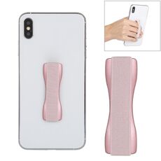 Supporto per telefono con impugnatura a dito per iPhone, Galaxy, Sony, Lenovo, HTC, Huawei e altri smartphone (oro rosa)