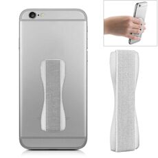 Supporto per telefono con impugnatura a dito per iPhone, Galaxy, Sony, Lenovo, HTC, Huawei e altri smartphone (argento)