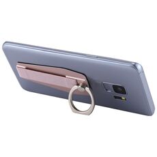 Supporto antiscivolo universale Durevole del supporto del telefono dell'anello del portafoglio (oro rosa)