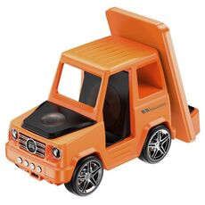 G63 Bluetooth Speaker Clock Atmosphere Light 6-in-1 Car Shape 15W Caricabatterie da tavolo wireless (arancione)