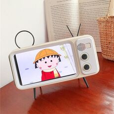 Q02 Supporto per telefono Lazy Live TV da tavolo retrò per telefono cellulare con display da 4,7 ~ 6,2 pollici (arancione)