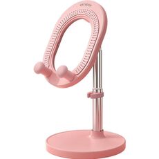OATSBASF Supporto per telefono portatile compatto da tavolo telescopico Live, standard: staffa rosa
