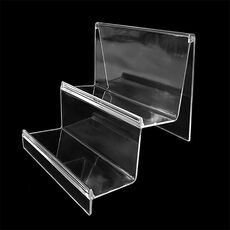 10 PCS Assessuale Portafoglio trasparente Portafoglio Plastic Phone Mask Display Stand Supporto del bancone del supporto, Specifica: No. 4 2 Strato