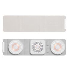 Caricabatterie wireless pieghevole Magsafe 3 in 1, ricarica wireless veloce portatile (bianco)