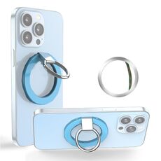 Porta cellulare per telefono cellulare a 360 gradi di Wlons magnetico (blu)