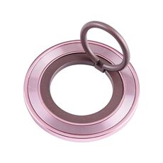 Supporto per cellulare in metallo con anello rotante (rosa)
