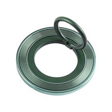 Supporto per cellulare in metallo con anello rotante (verde)