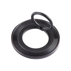 Supporto per cellulare in metallo con anello rotante (nero)