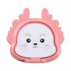 Supporto ad anello girevole in metallo per telefono Cartoon Dragon (rosa)