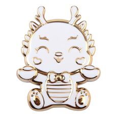 Supporto pieghevole da tavolo per telefono Cartoon Dragon (argento)
