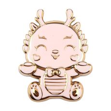 Supporto pieghevole da tavolo per telefono Cartoon Dragon (rosa)
