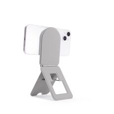 Supporto magnetico pieghevole da tavolo per telefono (rotondo grigio)