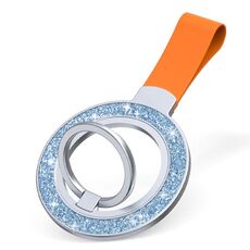 Porta fibbia ad anello magnetico glitterato (rosa blu + arancione)