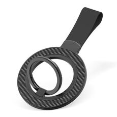 Supporto per fibbia ad anello magnetico in fibra di carbonio (nero)