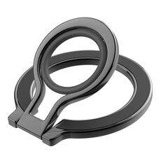 Anello magnetico MagSafe a 360 rotazioni con supporto per telefono (nero)