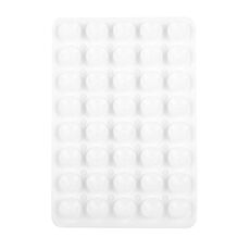 Adesivi posteriori a ventosa bifacciali in silicone per telefono cellulare 40 pezzi (bianco)