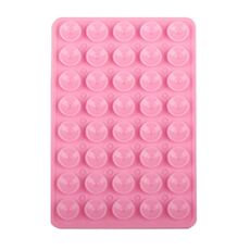 Adesivi posteriori a ventosa bifacciali in silicone per telefono cellulare 40 pezzi (rosa)