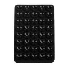Adesivi posteriori a ventosa bifacciali in silicone per telefono cellulare 40 pezzi (nero)