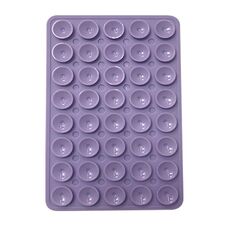 Adesivi posteriori a ventosa bifacciali in silicone per telefono cellulare, 40 pezzi (viola chiaro)