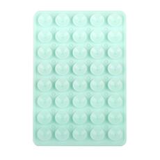 Adesivi posteriori a ventosa bifacciali in silicone per telefono cellulare, 40 pezzi (verde acqua)