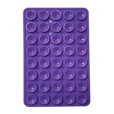 Adesivi posteriori a ventosa bifacciali in silicone per telefono cellulare 40 pezzi (viola)