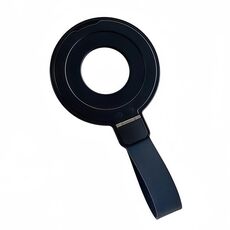 Supporto per telefono con anello magnetico in silicone Magsafe in metallo (nero)