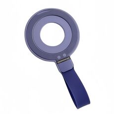 Supporto per telefono con anello magnetico in metallo Magsafe e fascia in silicone (viola)