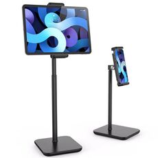Desktop Liftgable Anti-Skid Telefono cellulare e tablet Holder (nero)