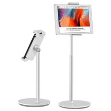 Supporto in lega di alluminio regolabile in altezza AP-4H per telefoni cellulari e tablet da 4,5-13 pollici